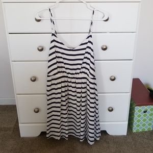 LC blue and off white summer dress